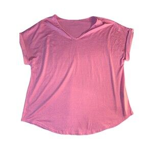 SHEIN Pink V-Neck-Size 0XL